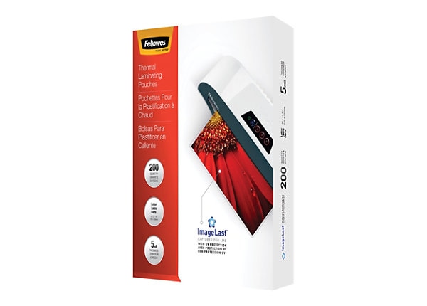 FELLOWES GLOSSY POUCHES-200PK