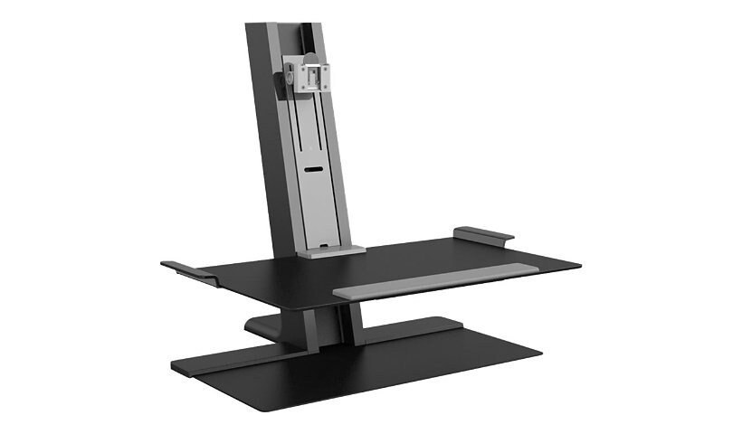 Humanscale QuickStand - stand - for LCD display / keyboard - black with gra