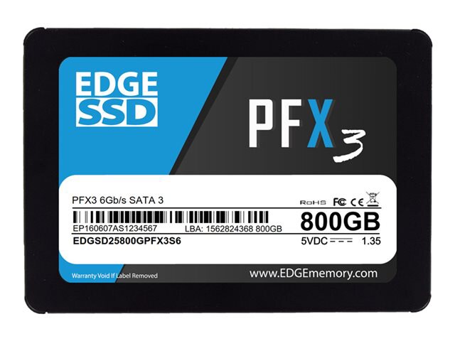 EDGE PFX3 - solid state drive - 800 GB - SATA 6Gb/s