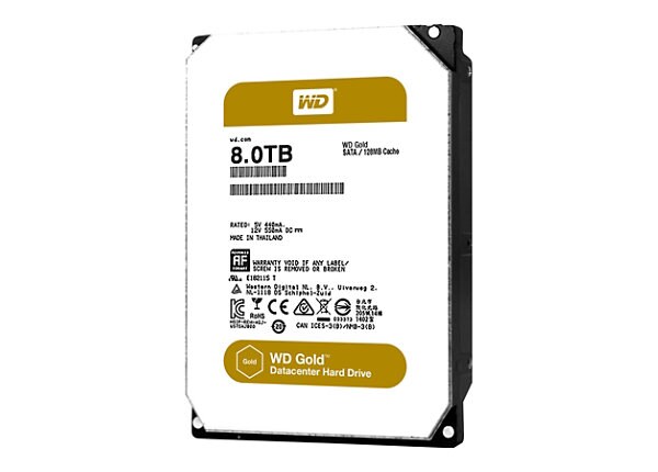 WD Gold Datacenter Hard Drive WD8002FRYZ - hard drive - 8 TB - SATA 6Gb/s