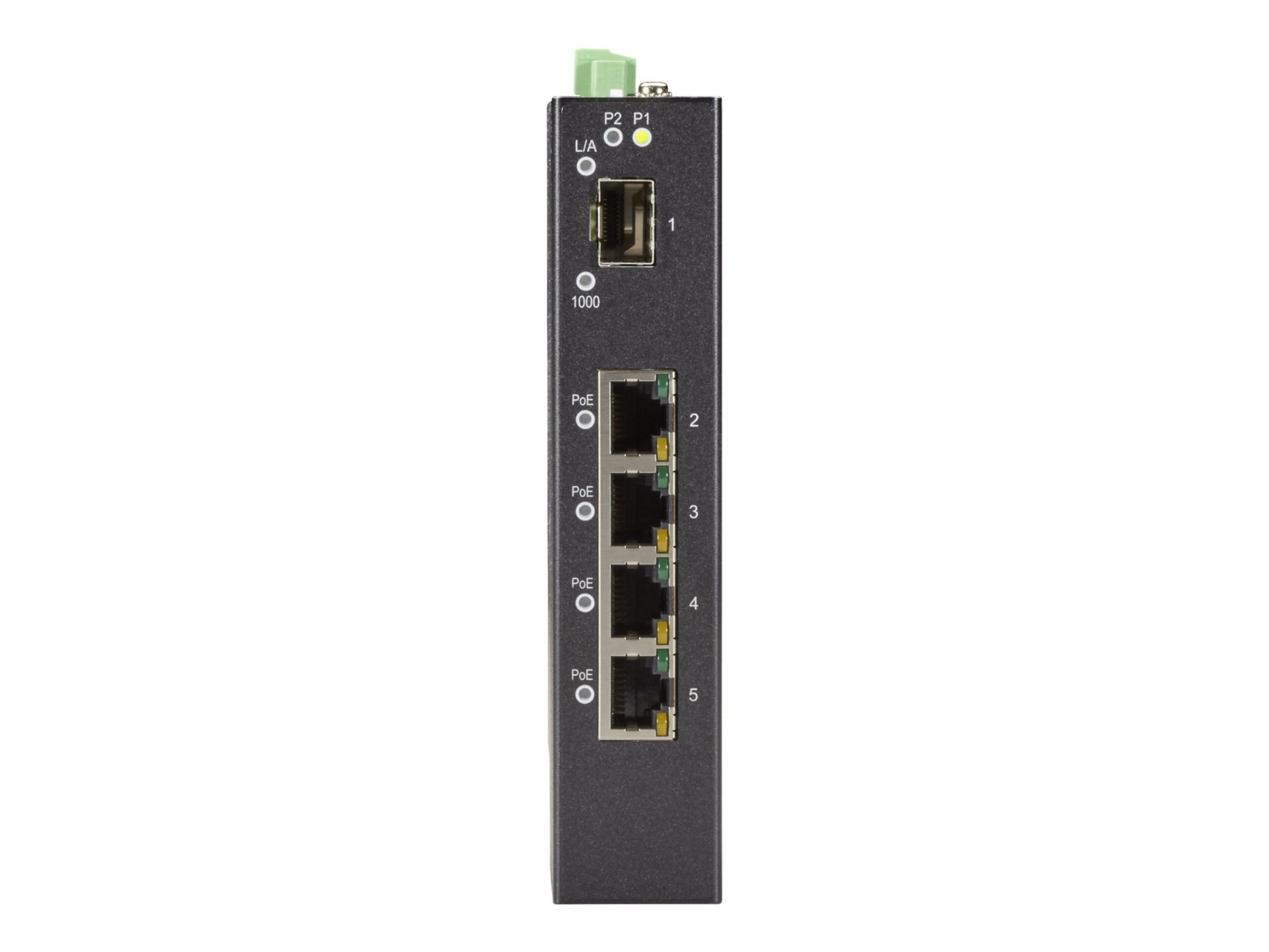 Black Box INDRy II XS PoE - switch - 5 ports - unmanaged