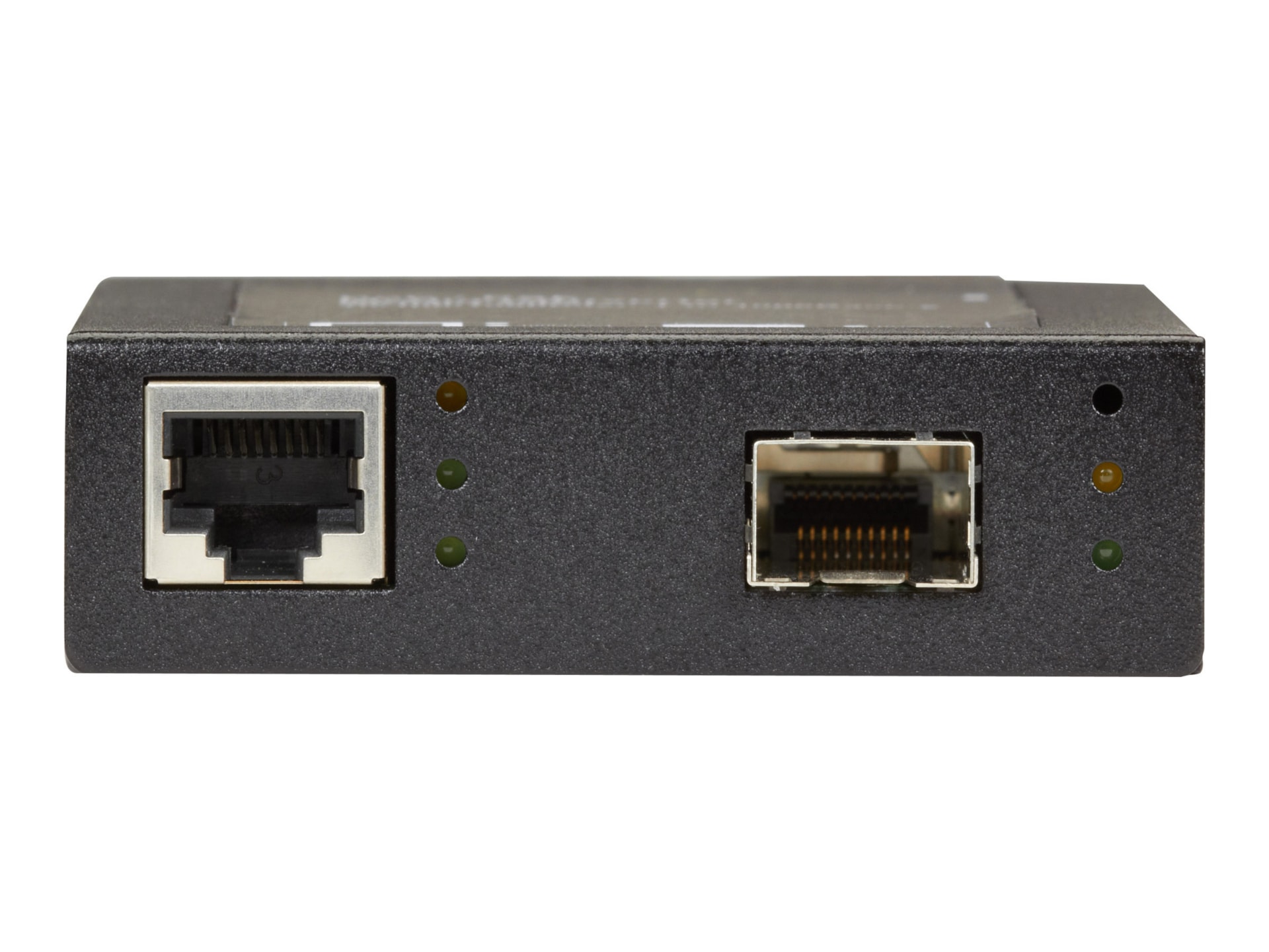 Black Box PoE+ PSE Media Converter, 10/100/1000 RJ45 to SFP 1000BaseSX /LX
