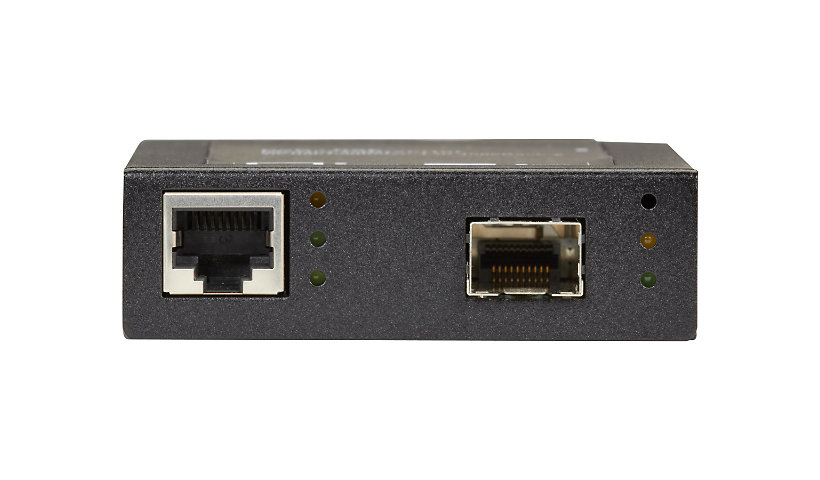 Black Box PoE+ PSE Media Converter - fiber media converter - 10Mb LAN, 100Mb LAN, GigE