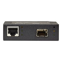 Black Box PoE+ PSE Media Converter - fiber media converter - 10Mb LAN, 100Mb LAN, GigE