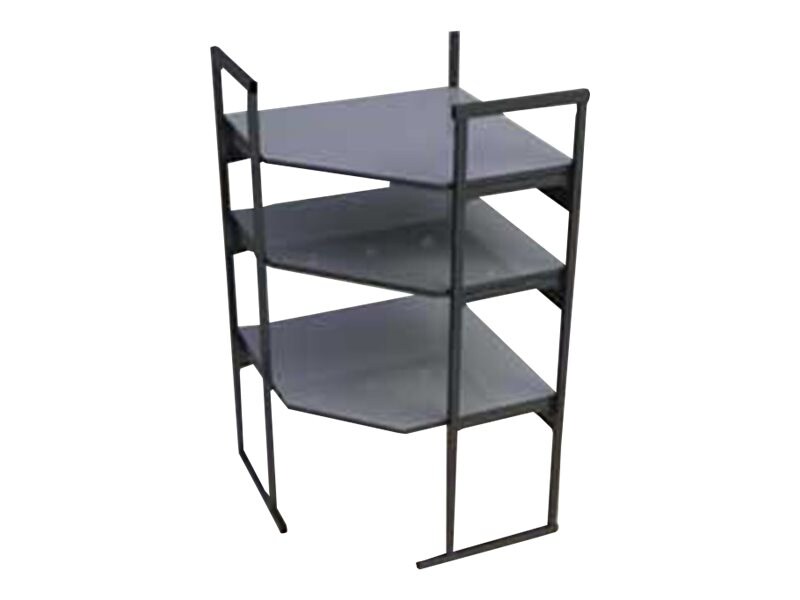 Kendall Howard Performance Plus Heavy Duty LAN Station - shelf rack - 3 she