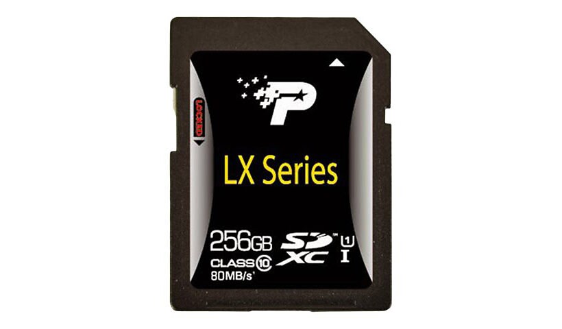 Patriot LX Series - flash memory card - 256 GB - SDXC
