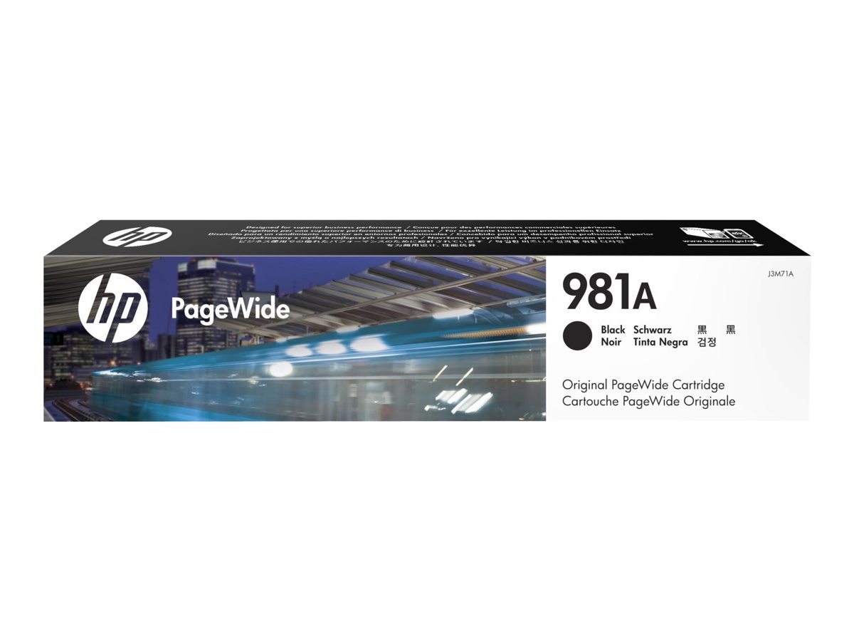 HP 981A (J3M71A) Original Page Wide Ink Cartridge - Single Pack - Black - 1 Each