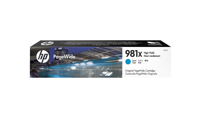 HP 981X - High Yield - cyan - original - PageWide - ink cartridge