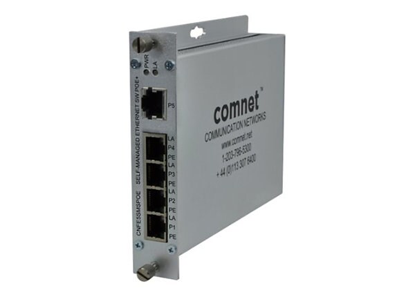 COMNET CNFE5SMSPOE - switch - 5 ports - managed