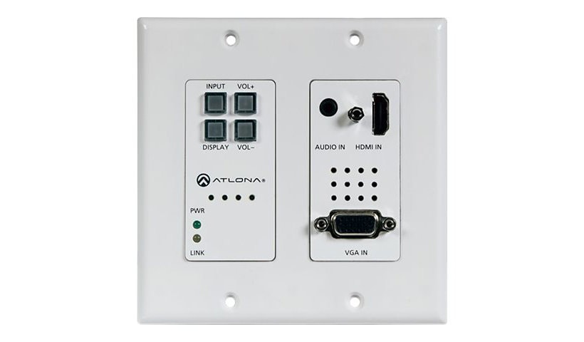 Atlona AT-HDVS-200-TX-WP (Transmitter Wall Plate) - video/audio extender -