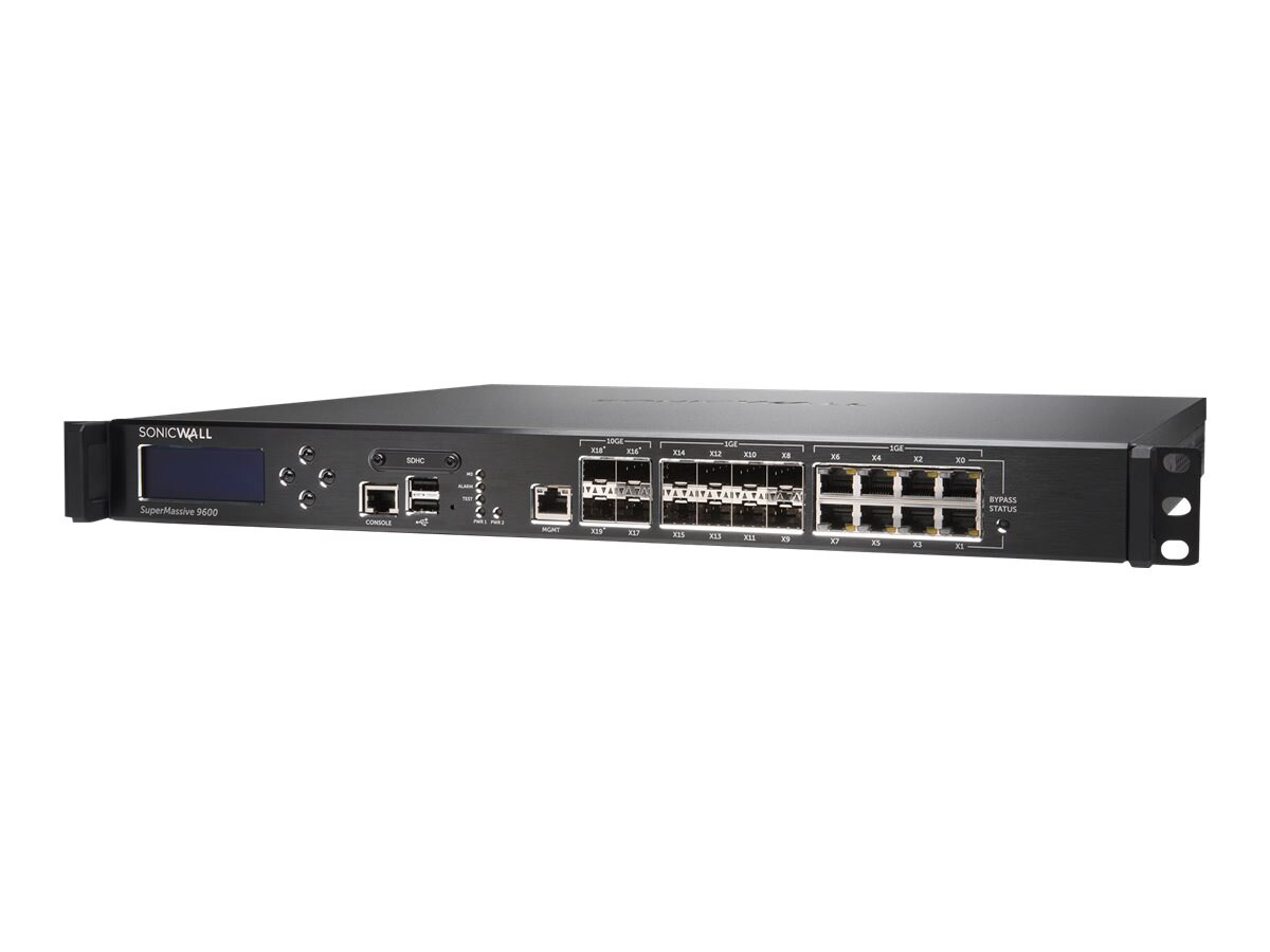 Sonicwall SuperMassive 9600 - Advanced Edition - security appliance - Secur