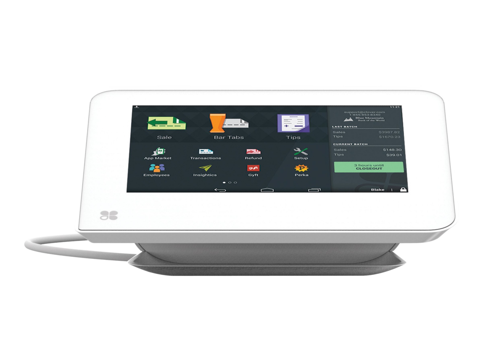 Clover Mini WiFi Advanced Countertop Tablet POS with PIN Pad