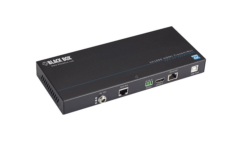 Black Box VX1000 Series Extender Transmitter - 4K, HDMI, CATx, USB - video/audio/USB/serial/network extender - CATx