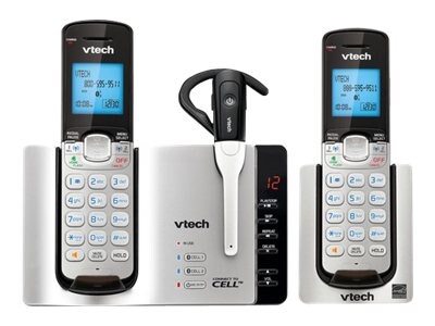 VTech DS6671-3 - cordless phone - answering system - Bluetooth interface with caller ID/call waiting + additional