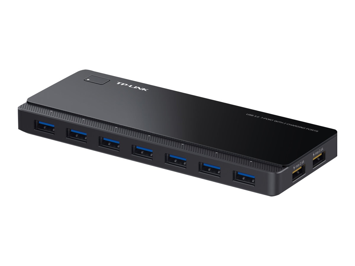 TP-Link UH720 - Powered USB Hub 3.0 with 7 USB 3.0 Data Ports and 2 Smart C