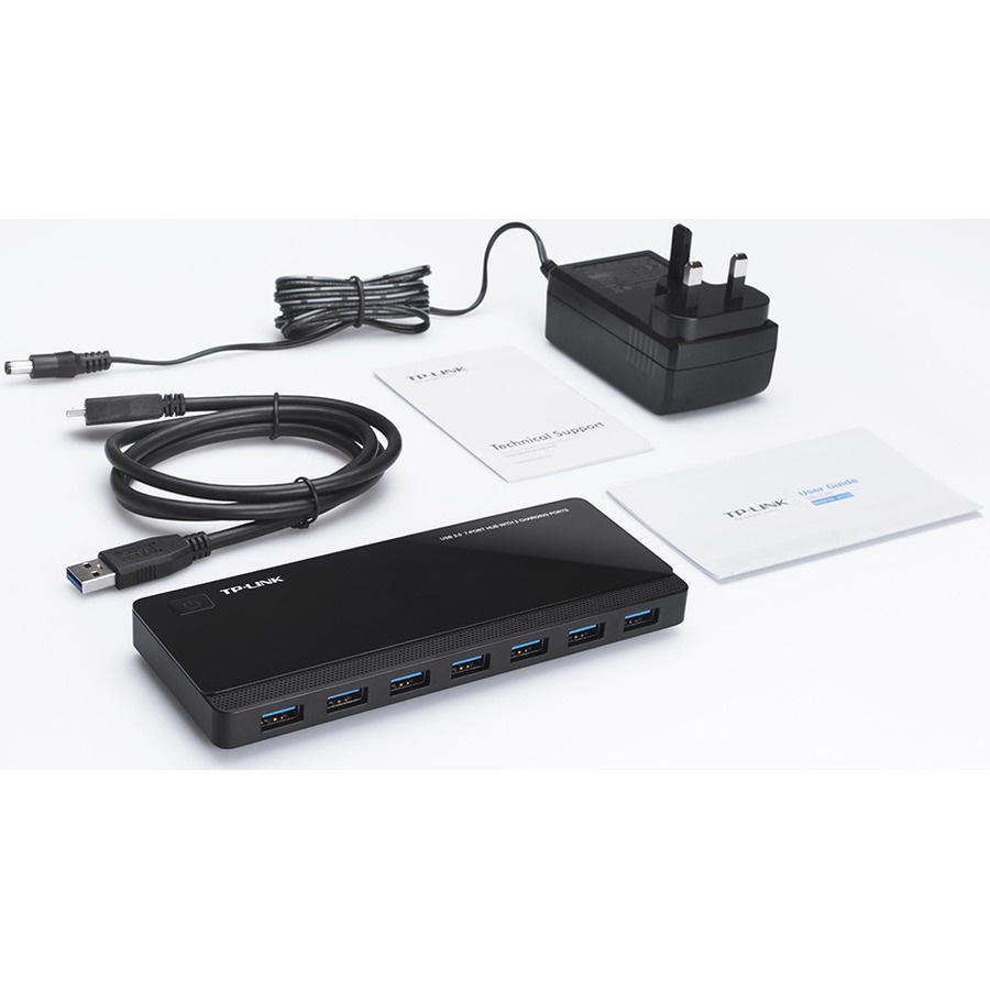 Thumbnail 6 of 13 for TP-Link UH720 - Powered USB Hub 3.0 with 7 USB 3.0 Data Ports and 2 Smart Charging USB Ports
