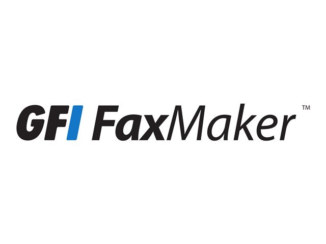 GFI FAXmaker - license + 1 year Software Maintenance Agreement