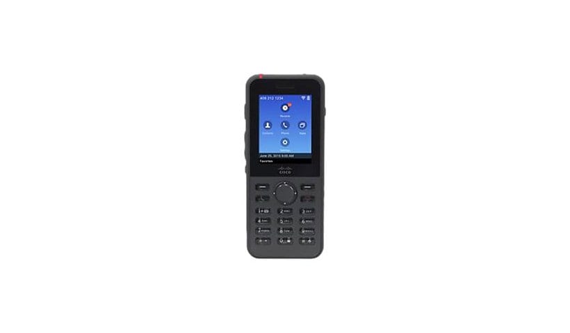 Cisco Unified Wireless IP Phone 8821 - cordless extension handset - with Bluetooth interface