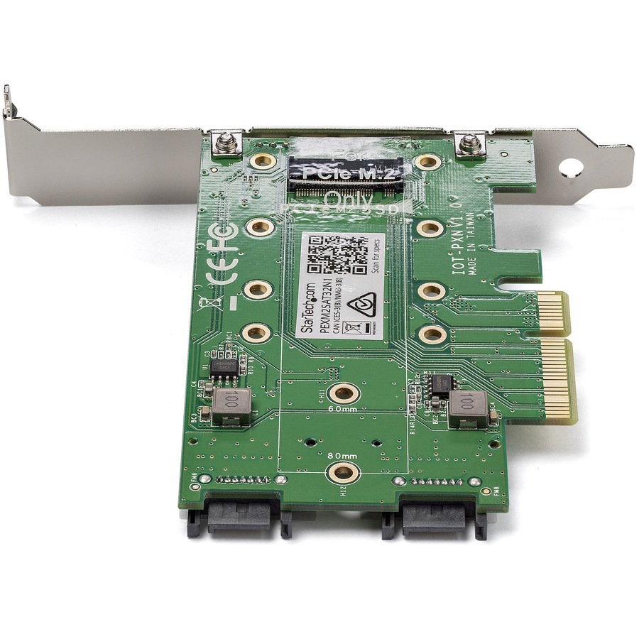 Thumbnail 7 of 7 for StarTech.com M.2 Adapter - 3 Port - 1 x PCIe (NVMe) M.2 - 2 x SATA III M.2 - SSD PCIE M.2 Adapter - M2 SSD - PCI TAA