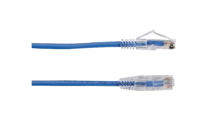 Black Box Slim-Net 28 AWG - patch cable - 1 ft - blue