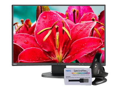 NEC MultiSync EA245WMI-BK-SV - LED monitor - 24" - with SpectraViewII Color Calibration Solution