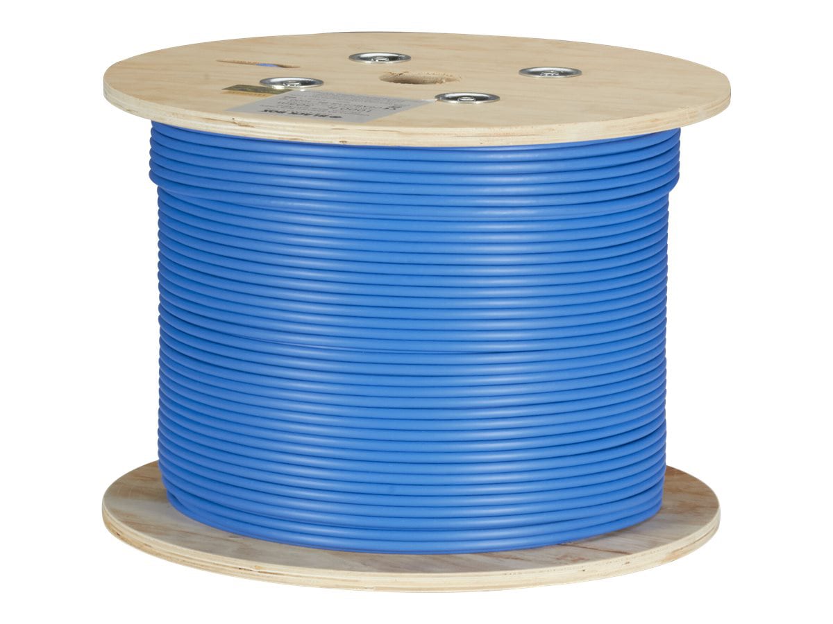 Black Box Bulk 1000ft Reel CAT6A 650Mhz Shielded Solid Plenum Blue CMP