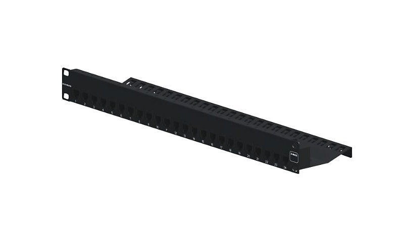 Siemon Z-MAX 6A Shielded Loaded - patch panel - 1U - 19"