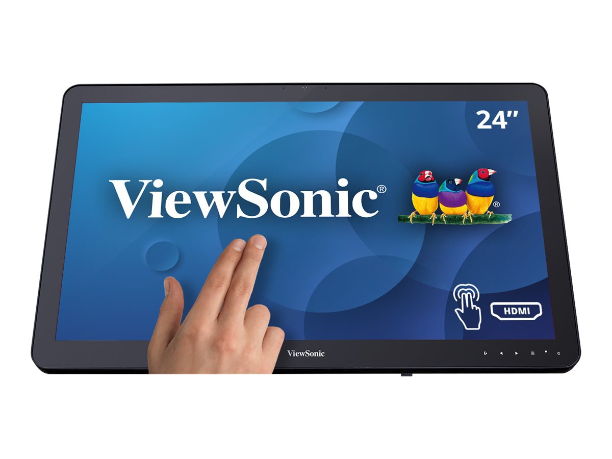 ViewSonic TD2430 - 1080p 10-Point Multi Touch Screen Monitor with HDMI, DisplayPort, VGA - 200 cd/m² - 24"