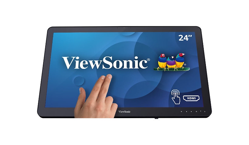 ViewSonic TD2430 - 1080p 10-Point Multi Touch Screen Monitor with HDMI, DisplayPort - 200 cd/m² - 24"