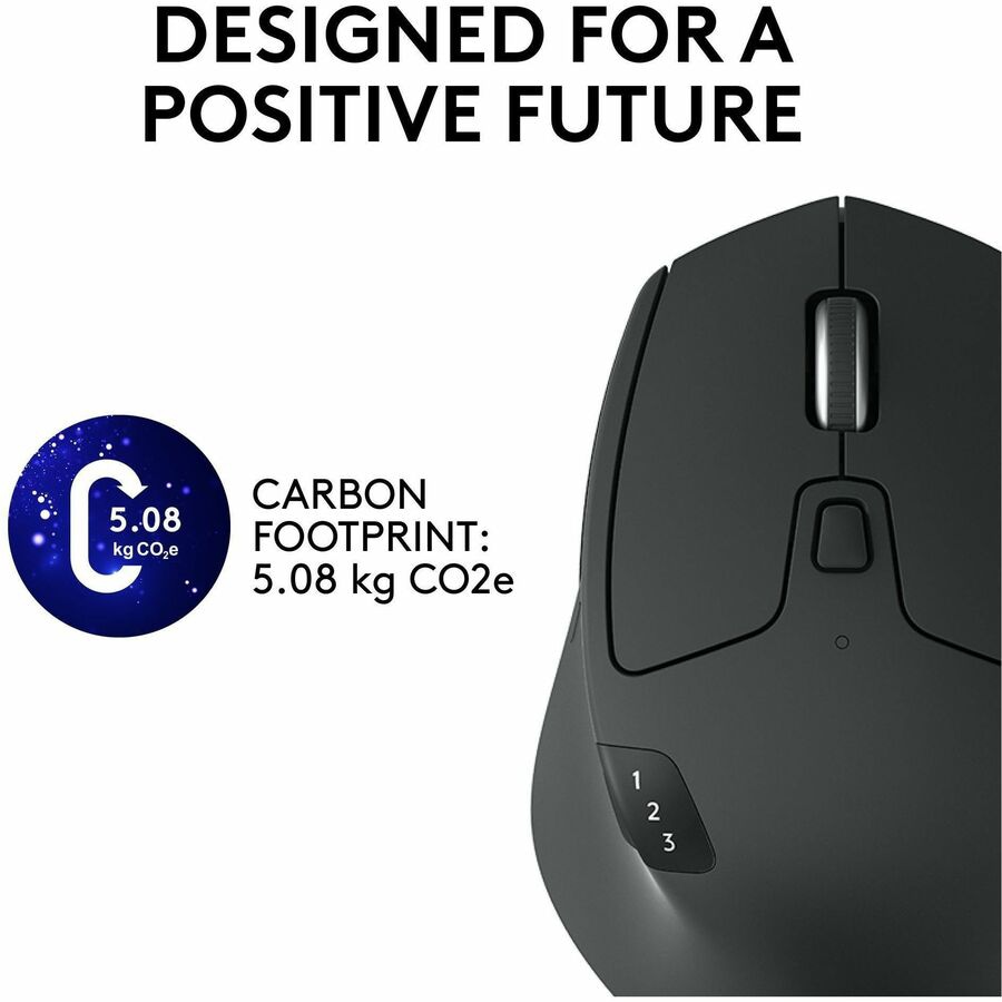 Thumbnail 4 of 12 for Logitech M720 Triathlon Multi-Device Wireless Mouse, Bluetooth, USB Unifying Receiver, 1000 DPI, 8 Buttons, Black
