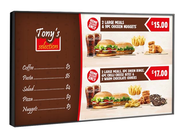DigitalSignBuilder AdSlide Digital Menu Board - digital signage player