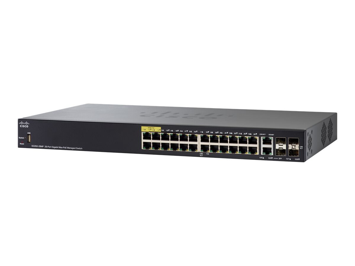 Cisco Small Business SG350-28MP - commutateur - 28 ports - Géré - Montable sur rack