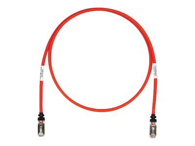 Panduit TX6A 10Gig patch cable - 20 ft - red
