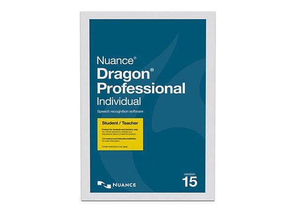 ACAD NUANCE DRAGON PRO INDV 15.0 DVD