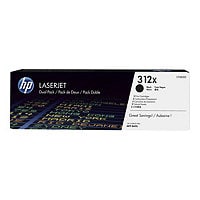 HP 312X - 2-pack - High Yield - black - original - LaserJet - toner cartrid