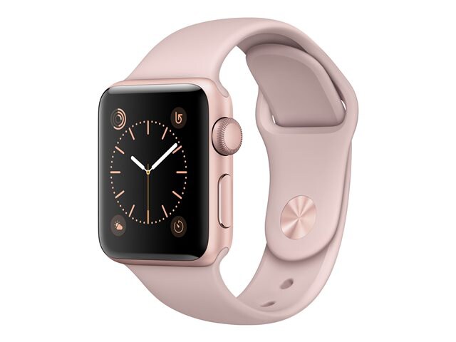 Apple Watch Series 2 - rose gold aluminum - smart watch with sport band pink sand