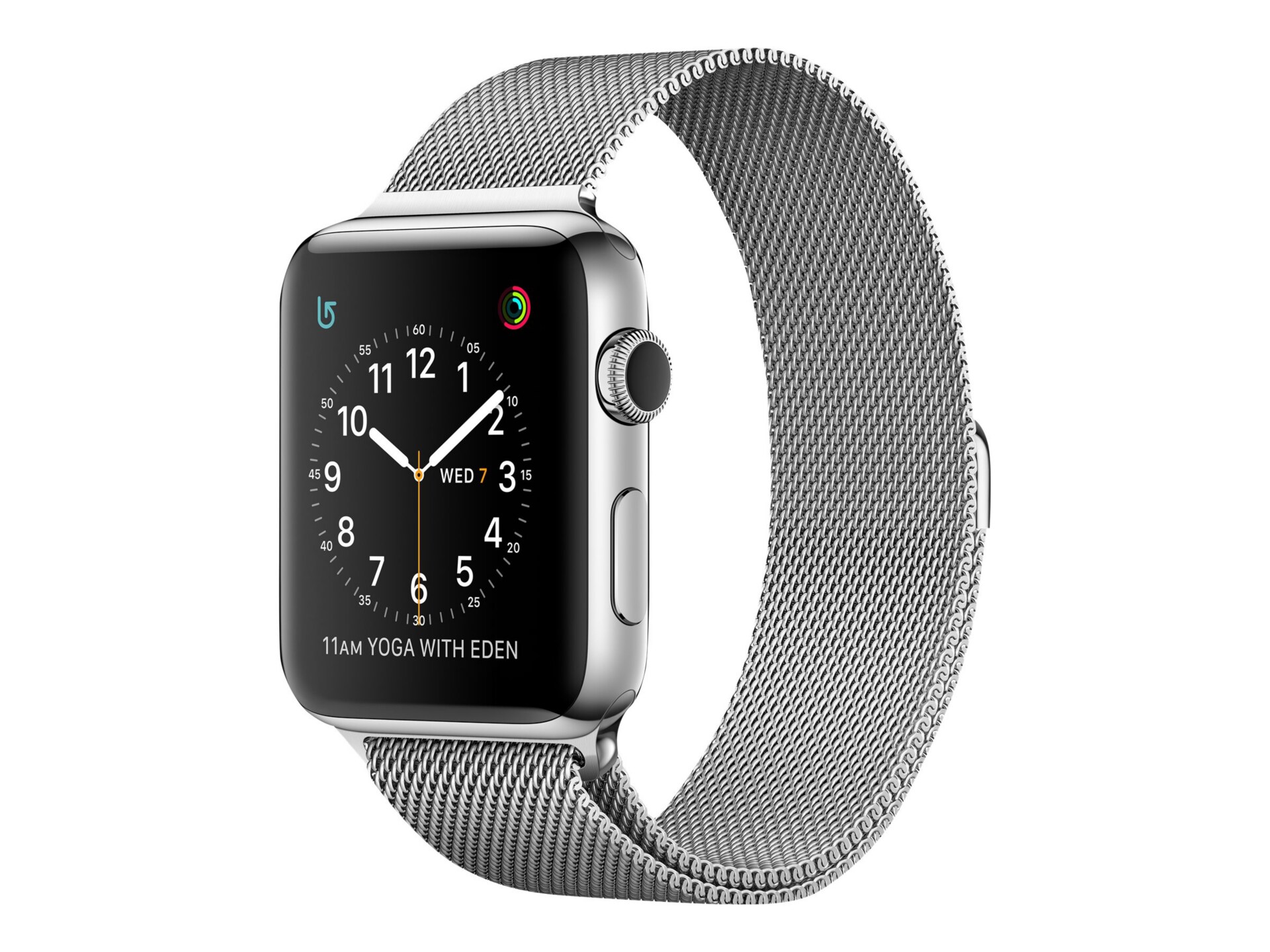 Apple Watch Series 2 - stainless steel - smart watch with milanese loop - silver