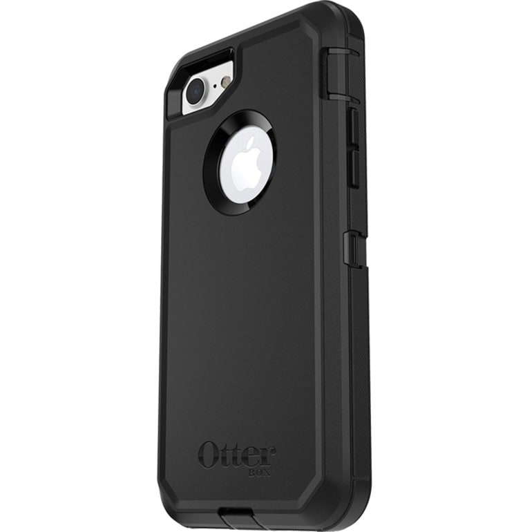 OtterBox Defender Rugged Carrying Case (Holster) Apple iPhone 8, iPhone 7, iPhone SE 2, iPhone SE 3 Smartphone - Black