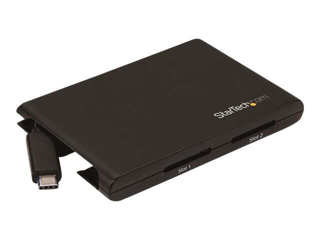 StarTech.com Dual-Slot SD Card Reader - USB 3.0 with USB-C - SD 4.0, UHS II