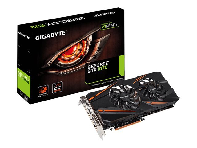 Gigabyte GeForce GTX 1070 WINDFORCE OC graphics card - GF GTX 1070 - 8 GB