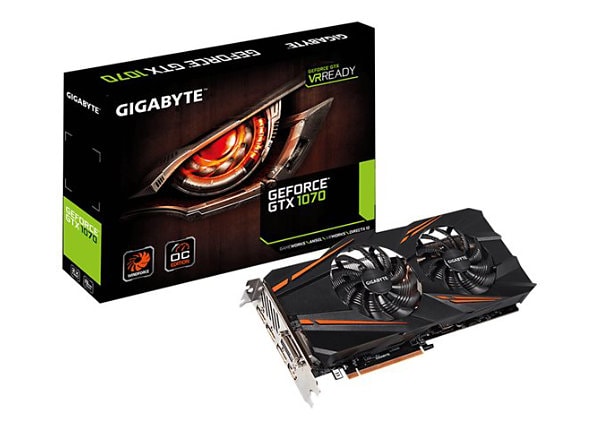 Gigabyte GeForce GTX 1070 WINDFORCE OC graphics card - GF GTX 1070 - 8 GB