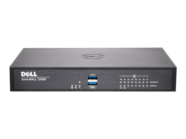 SonicWall TZ500 - Advanced Edition - security appliance - with 1 year TotalSecure