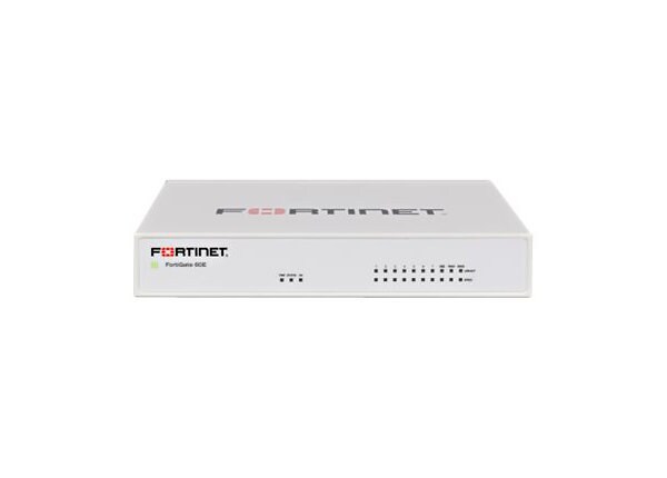 Fortinet FortiGate 60E - security appliance - with 1 year FortiCare 8x5 Enterprise Bundle