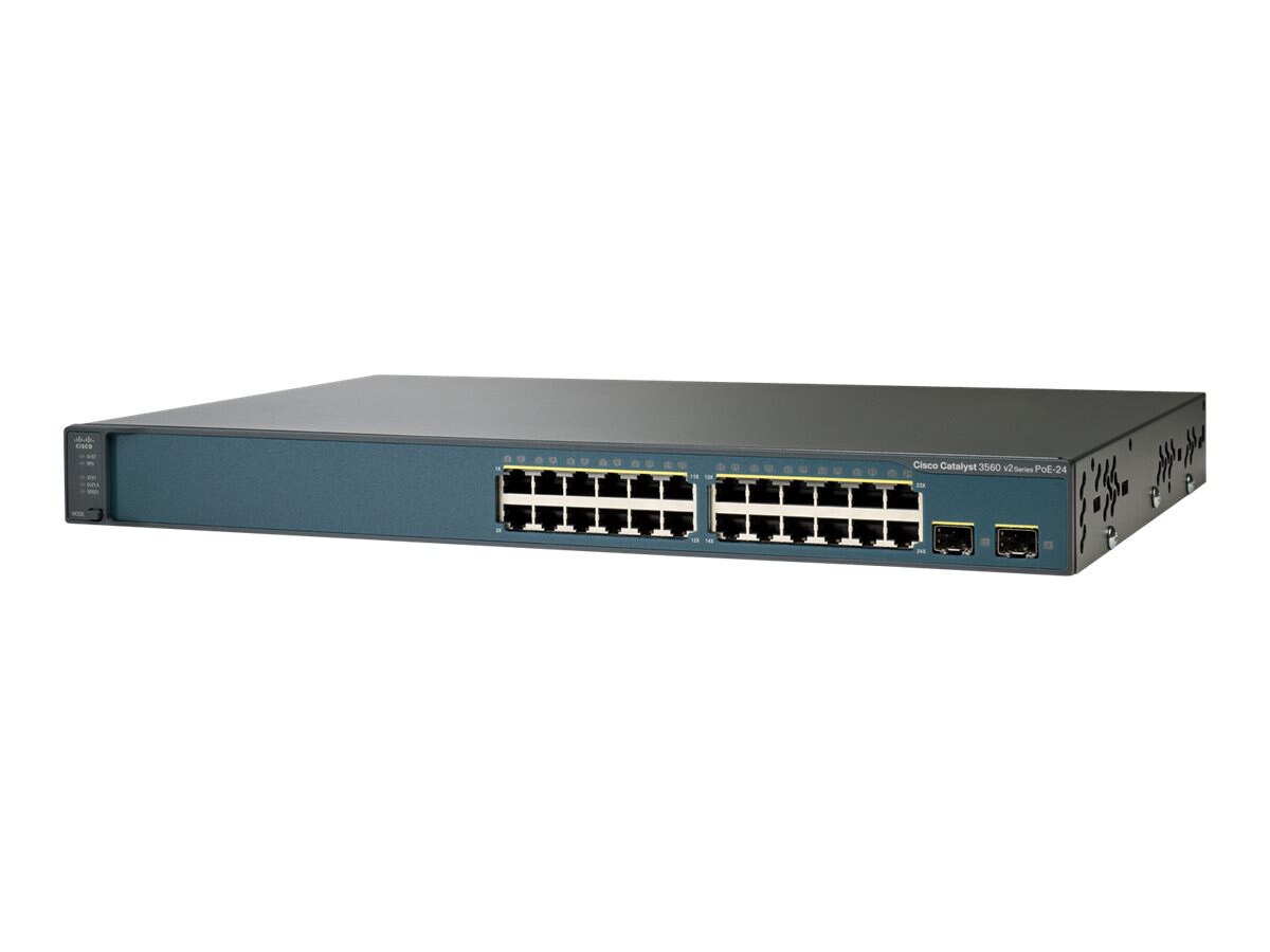 Cisco Catalyst 3750V2-24PS - switch - 24 ports - managed - rack-mountable