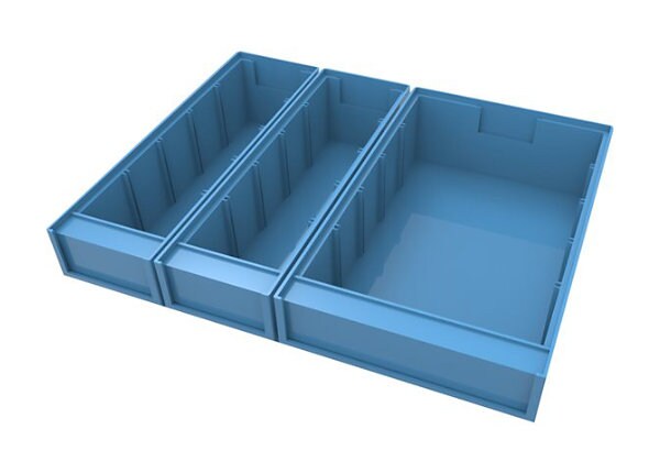 JACO Set of 2 Narrow Bins And 1 Wide Bin With Separators - mounting component