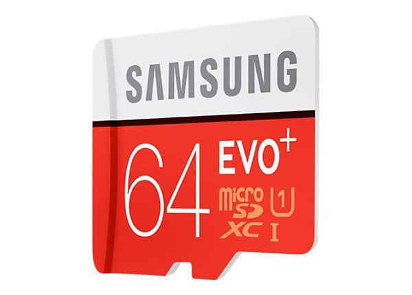 Samsung EVO+ MB-MC64DA - flash memory card - 64 GB - microSDXC UHS-I