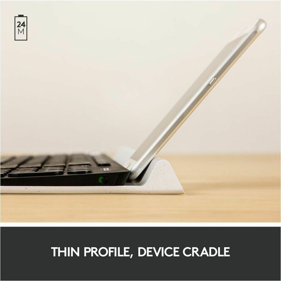 Thumbnail 5 of 10 for Logitech K780 Multi-Device Wireless Keyboard for Windows, Wireless 2.4GHz, Bluetooth, Smartphone and Tablet Cradle