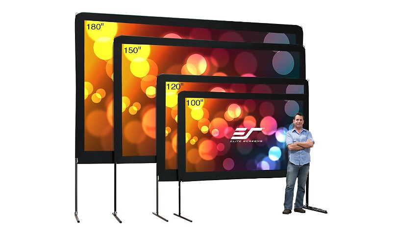 Elite Screens Yard Master Series OMS120H - projection screen with legs - 12