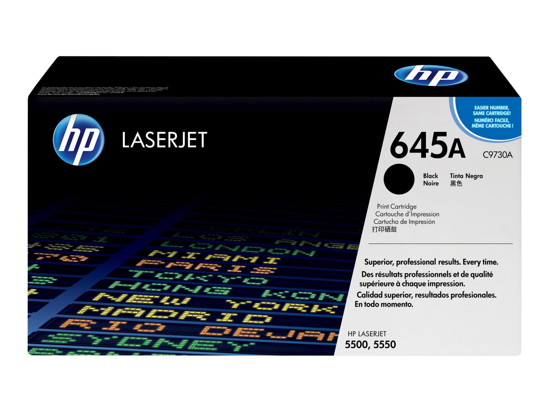 HP 645A (C9730A) Original Laser Toner Cartridge - Single Pack - Black - 1 Each