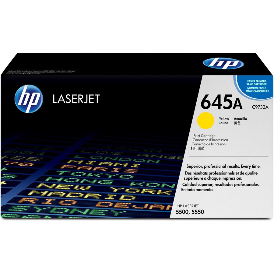 HP 645A (C9732A) Yellow Original LaserJet Toner Cartridge